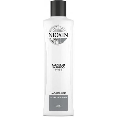 Nioxin System 1 čistiaci šampón pre jemné vlasy Cleanser Shampoo Fine Hair Normal to Thin-Looking 300 ml
