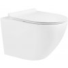 MEXEN/S - Lena Závesná WC misa vrátane sedátka s slow-slim, duroplast, biela 30220100