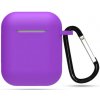 Ochranné pouzdro na Apple Airpods 1,2 silikónové hladké Farva: Fialová