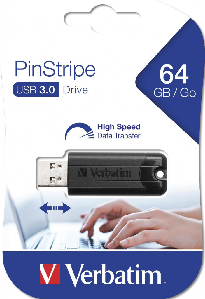 Verbatim Store \'n\' Go PinStripe 64GB 49318