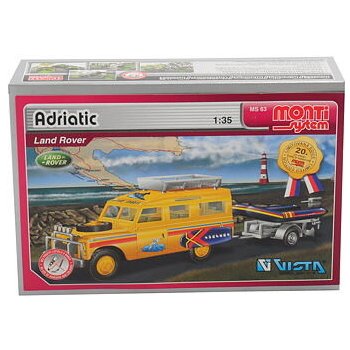 Monti System 63 Land Rover-vlek s loďkou/člunem 1:35