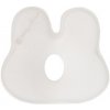 KikkaBoo Ergonomický vankúšik z pamäťovej peny Bunny Airknit White