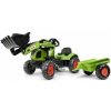 Falk: Claas šliapací traktor s prívesom a nakladačom