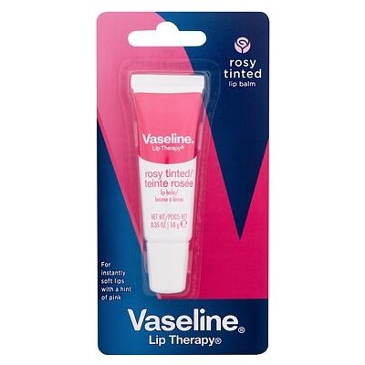 Vaseline Lip Therapy Rosy Tinted Lip Balm Tube pečující a tónující balzám na rty 10 g