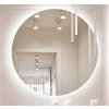 Kúpeľňové zrkadlo okrúhle LED 60 cm, podsvietené
