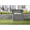 Záhradný box na podušky Biohort FreizeitBox 100, 101x46x61 cm sivý metalický