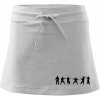 Karate postavy - Športová sukne - two in one - S ( Biela )