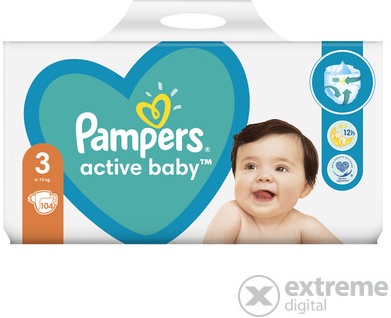 Pampers Active Baby 3 104 ks od 18,89 € - Heureka.sk