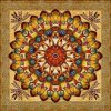 Norimpex Diamantový obraz 7D Zlatá mandala 30 x 30 cm