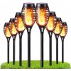 Solárna zatĺkacia lampa ToSiePríde čierna 50 cm 8 ks