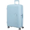 American Tourister Cestovný kufor na štyroch kolieskach American Tourister SOUNDBOX SPINNER 77 EXP Pastel Blue (8365)