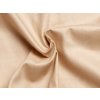 Béžové saténové prostěradlo plachta bez gumy