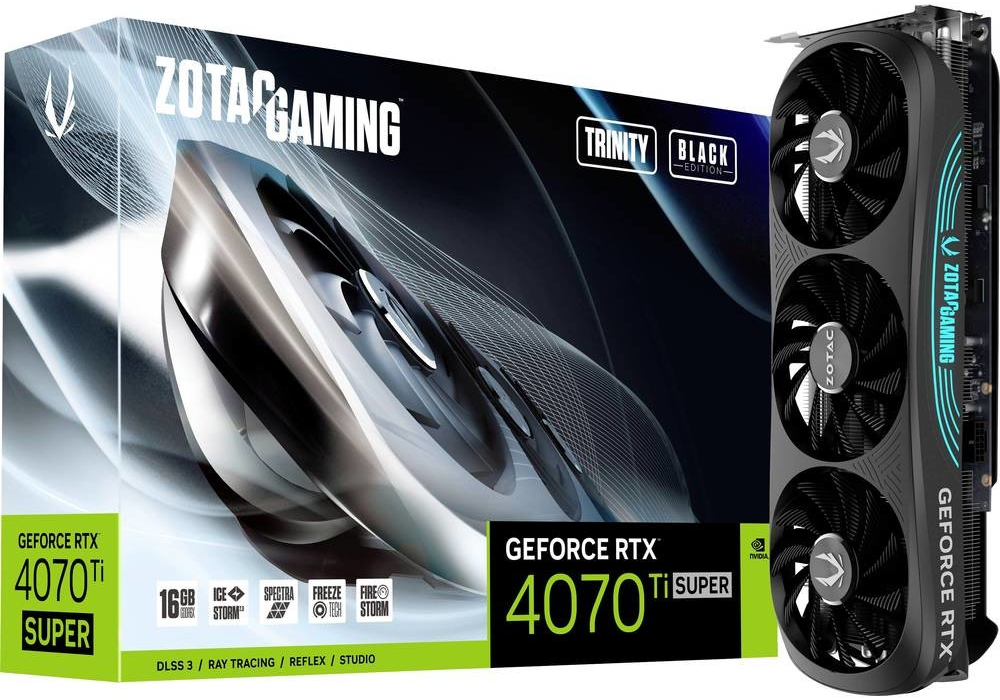 Zotac GeForce RTX 4070 Ti SUPER GAMING Trinity Black Edition 16GB GDDR6X ZT-D40730D-10P