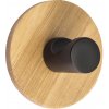 Spirella bambusové háčky na ručníky 2 ks ELSIE, matně černý, samolepící, průměr 50 x 31 mm (10.22565)