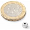 SOLLAU Neodymový magnet medzikružie D 5/1.5 mm, H 3 mm, N38, ponikelovaný