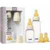 BIBS set antikolikových dojčenských fliaš s kaučukovým cumlíkom (Ivory)