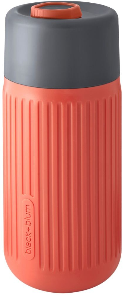 Black+blum Glass Travel Cup Grey Coral Pohár 340 ml