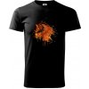 Liška machuľa - Tričko extra veľké (5-8XL) - 5XL ( Čierna )