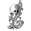 Lebka - tribal nalepovacie tetovanie