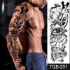 REBELULU Vodeodolné dočasné tetovačky Dočasné tetovanie Roses Ship Sea Eye Snake Ornament Woman Body Art Arm Fake Tattoo Men Women