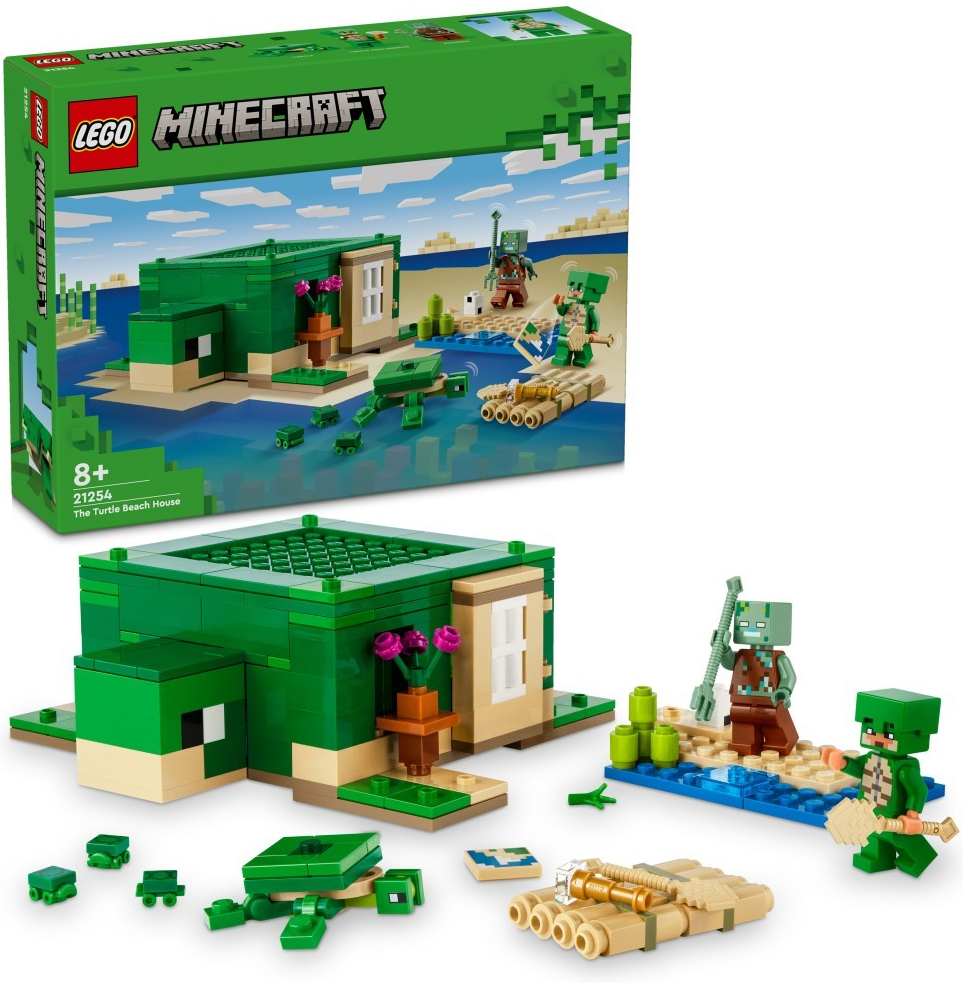 LEGO® Minecraft 21254 Korytnačí domček na pláži