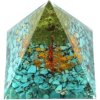 Orgonitová pyramída - Zlatý strom - tyrkysový