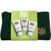 Bulldog Original hydratačný krém na tvár 100 ml + čistiaci pleťový peeling pre mužov 125 ml + čistiaci gél na tvár 150 ml darčeková sada