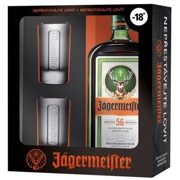 Jägermeister 35% 0,7 l (darčekové balenie 2 poháre)