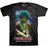 Jimi Hendrix Tričko Cosmic Unisex Black L