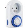 Časovač do zásuvky, mechanická spínacia zásuvka, 220-240 V, 3500 W