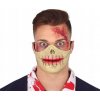 Maska na tvár Guirca zombie latex hnedá