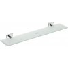 Sapho X-SQUARE polička sklenená 600x55x130mm, mliečne sklo, chróm XQ603