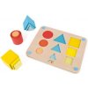 Janod drevená hračka na vkladanie Učíme sa tvary farby veľkosti séria Montessori