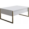 Konferenčný stolík Luxe White and Gold