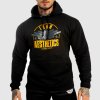 Fitness mikina bez zipsu Iron Aesthetics Force, čierna, Farba Čierna, Veľkosť XXL