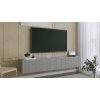 ArtExt Závesný TV stolík JOY | 200 cm Farba: Sivá (drážky)