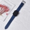 eses Kožený náhradný remienok pre Apple Watch 38 mm/40 mm/41 mm/42 mm Farba: tmavo modrá (štruktúra)