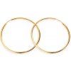 iZlato Forever Zlaté náušnice kruhy 4cm s hrúbkou 1,3mm, 14K IZ22463