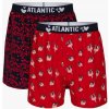 2 PACK pánskych treniek Atlantic 2GMB-003 - Červená / XL