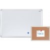 AVELI Jednodielna magnetická tabuľa hliníkový rám 90 x 60 cm +korková nástenka 40 x 30 cm SET-00091