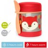SKIP HOP Zoo Termoska na jedlo s lyžičkou/vidličkou Líška 325ml, 12m+