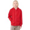 Chlapčenská mikina so zipsom 4F JUNIOR-SWEATSHIRT-JWSS25TSWSM1851-62S-RED Červená 164