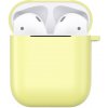 Matný plastový obal s karabínou pre Airpods - Žltá