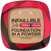 Zľava pri kúpe 2 ks - L'Oréal Paris Infaillible 24H Fresh Wear Foundation In A Powder Dlhotrvajúci púdrový make-up 140 golden beige 9 g