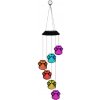 LEAN 26940 Solárne záhradné LED RGB lampy 70 cm, psie labky