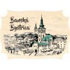 Magnetka Banská Bystrica drevená