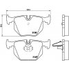 Sada brzdových platničiek kotúčovej brzdy BREMBO P 06 044