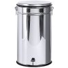 Odpadkový koš s výklopným víkem 80 l | CONTACTO, 626/080 inox;černá