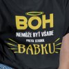 Tričko s potlačou BABKA Pánsky Čierna S