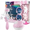 CHICCO Kolotoč nad postieľku Rainbow 3v1 Ružový First Dreams s diaľkovým ovládaním